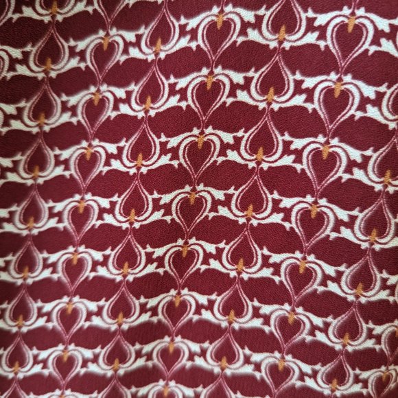 Max Studio Ruffled Balloon Sleeve Blouse - Size M/L - EUC  Burgundy Maroon Red - Picture 5 of 10